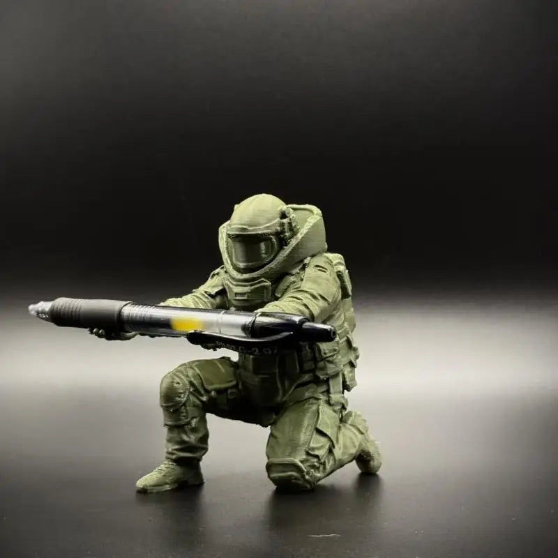3D Printed Soldier Pen Holder – Stylish Desktop Organizer Desktop Pen Holder Qme A1