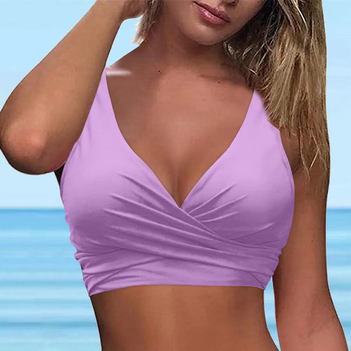 Women's Backless Cross Tie Bra – Swimwear & Fashion Top Backless Tie Bralette Qme