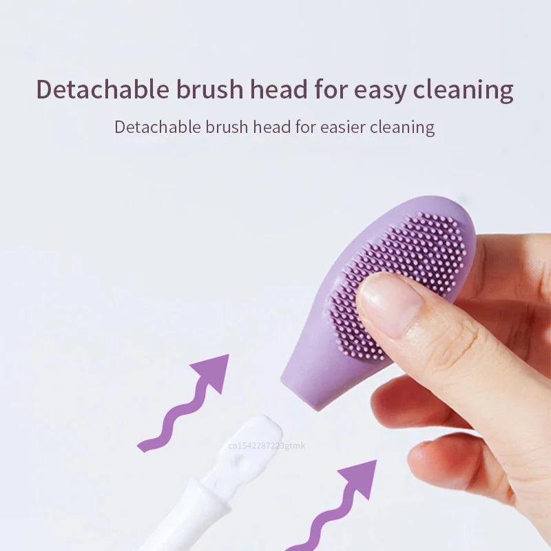 Double Head Silicone Facial Mask Brush & Massage Tool Facial Mask Brush Qme
