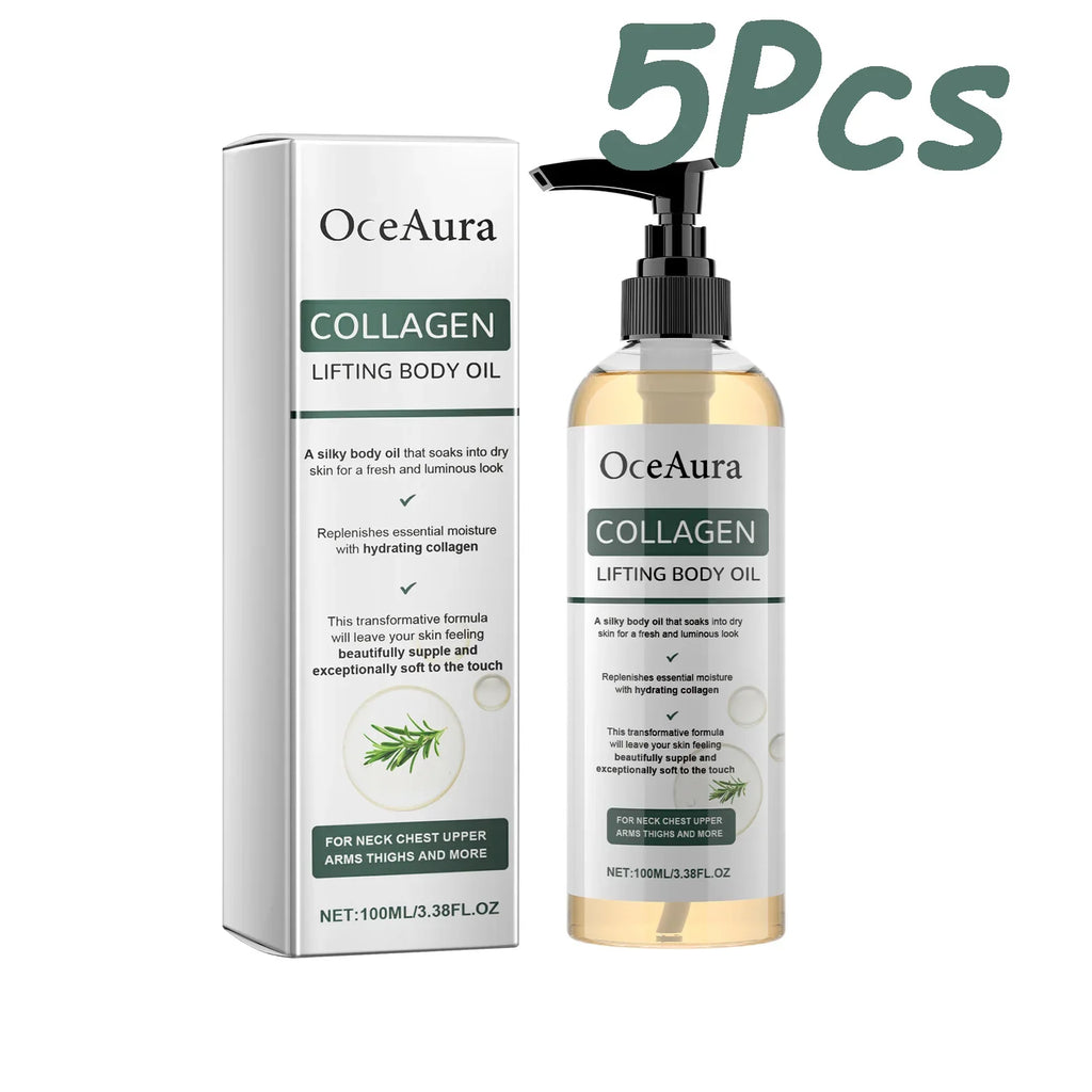 Collagen Lifting Body Oil – Firming & Hydrating Massage Oil Firming Body Oil Qme 500ml Boxed