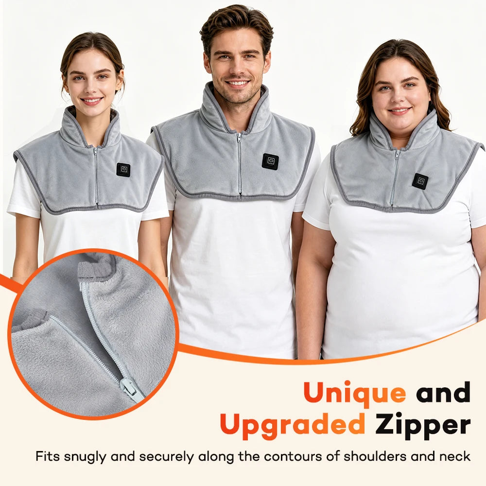 USB Heated Shoulder Wrap – 3-Level Electric Neck Warmer Heated Shoulder Wrap Qst