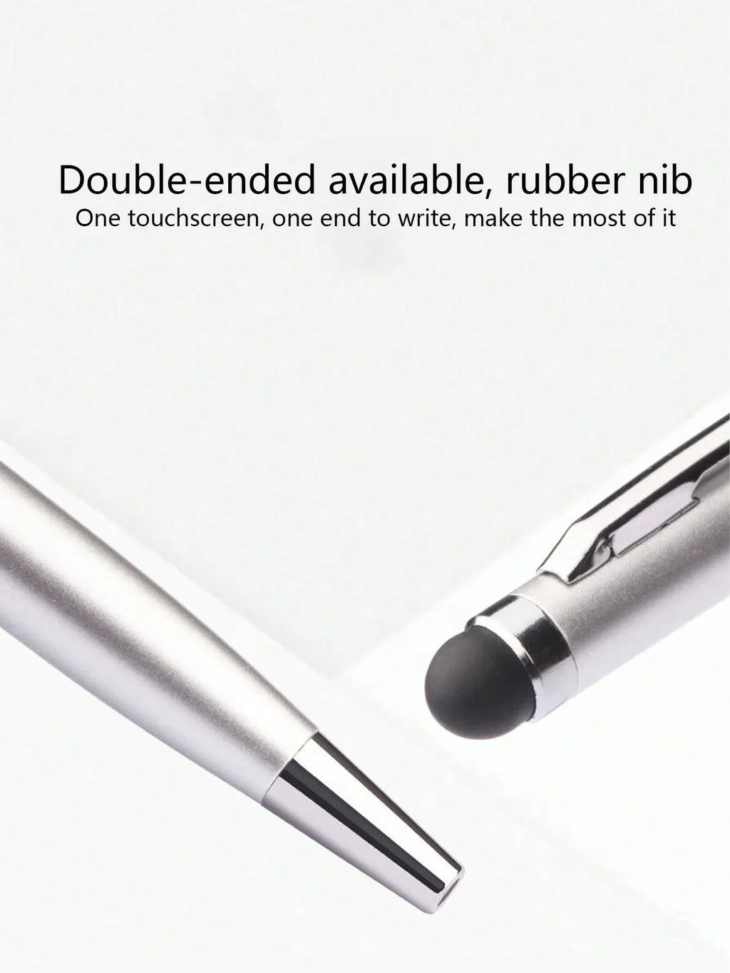 2-in-1 Capacitive Stylus & Ballpoint Pen | Metal, 3 Colors Stylus Ballpoint Pen Qme