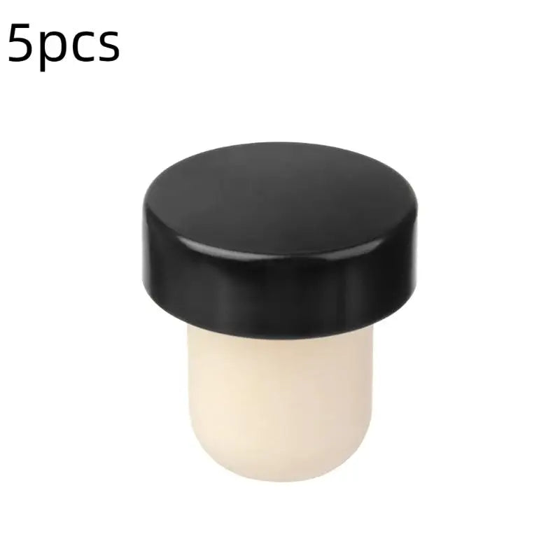T-Shaped Reusable Wine Bottle Stoppers – Sealing Plug Caps Wine Bottle Stopper Qme 5pcs Black