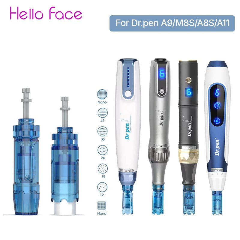 Dr. Pen M8S A8S A9 A11 Microneedling Cartridges | Hello Face Microneedling Cartridge Qst