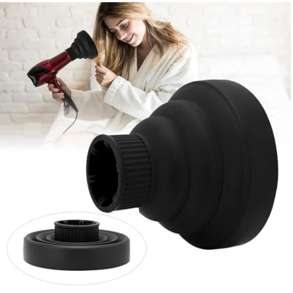 Foldable Silicone Hair Dryer Diffuser Cover – Heat Resistant Hair Dryer Diffuser Qme