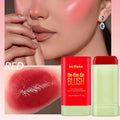 Qme Waterproof Powder Blush Stick – Vibrant, Long-Lasting Powder Blush Stick Qme RED