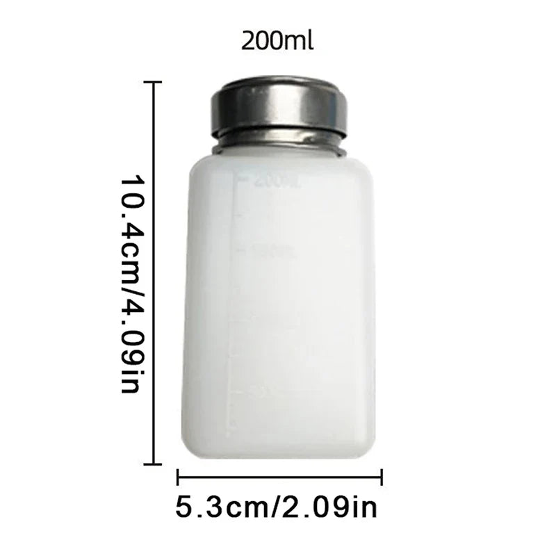 Anticorrosive Press Pump Solvent Dispenser Bottle 200ml Liquid Dispenser Bottle Qme Default Title