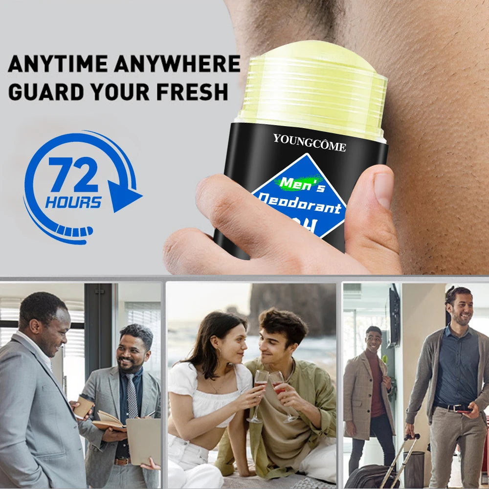 YOUNGCOME Men's Deodorant Stick – Long-Lasting Freshness Men's Deodorant Stick Qst