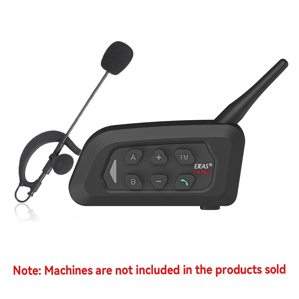 EJEAS V6C V4C Plus Referee Earhook Headset – Type-C Full Duplex Referee Intercom Headset Qst