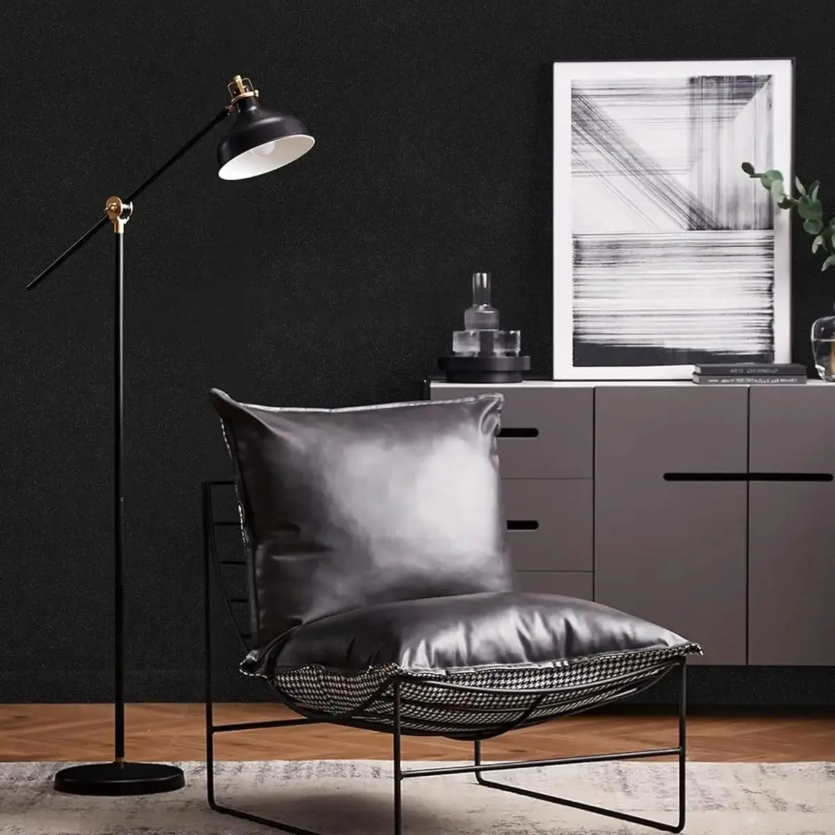 Matte Frosted Black Self-Adhesive Wallpaper – Waterproof PVC Self-Adhesive Wallpaper Qme