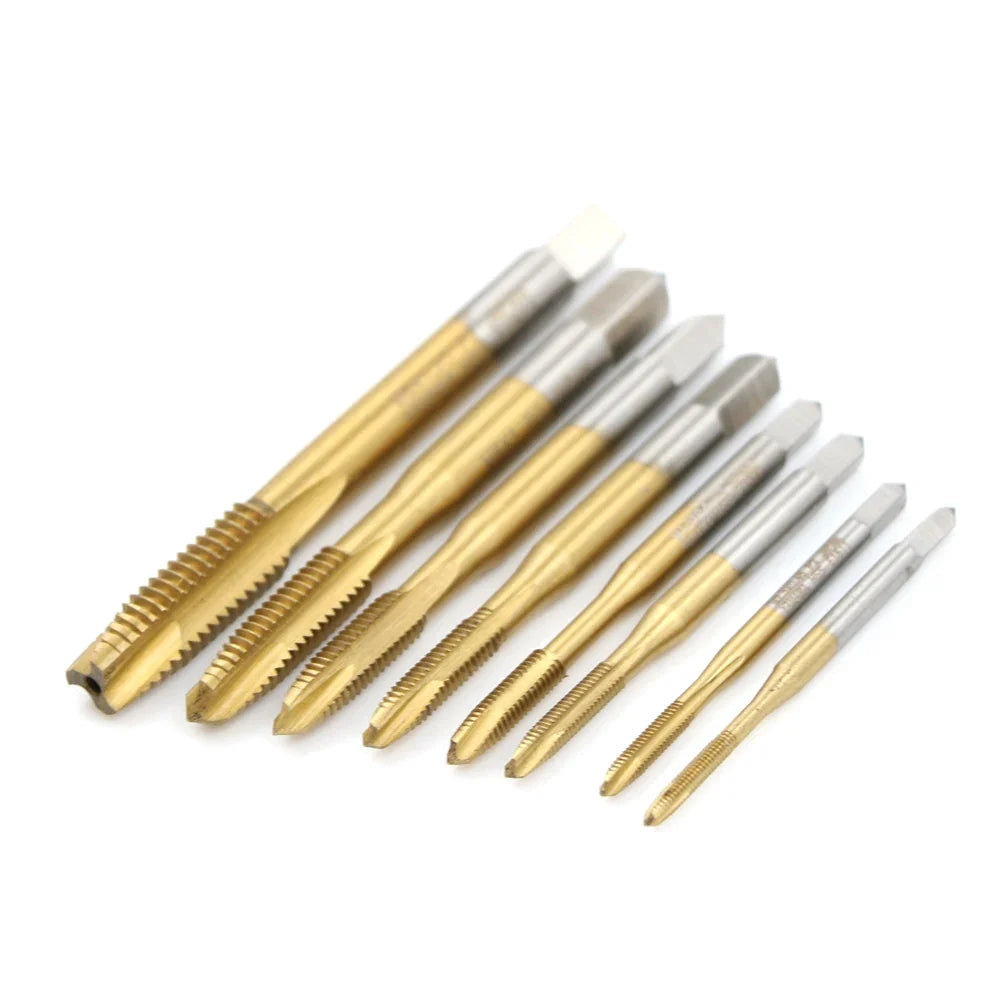 HSS Metric Straight Flute Thread Tap Set M2 M3 M4 M5 M6 M8 Thread Tap Set Qme