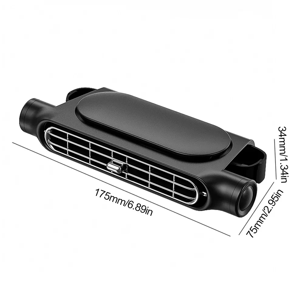 USB Car Headrest Fan Cooler – 3-Speed Rear Seat Fan Car Seat Headrest Fan Qme