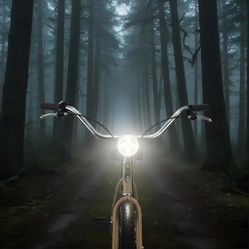 Vintage Retro 3 LED Bicycle Front Headlight | ABS & Metal Bicycle Headlight Qme