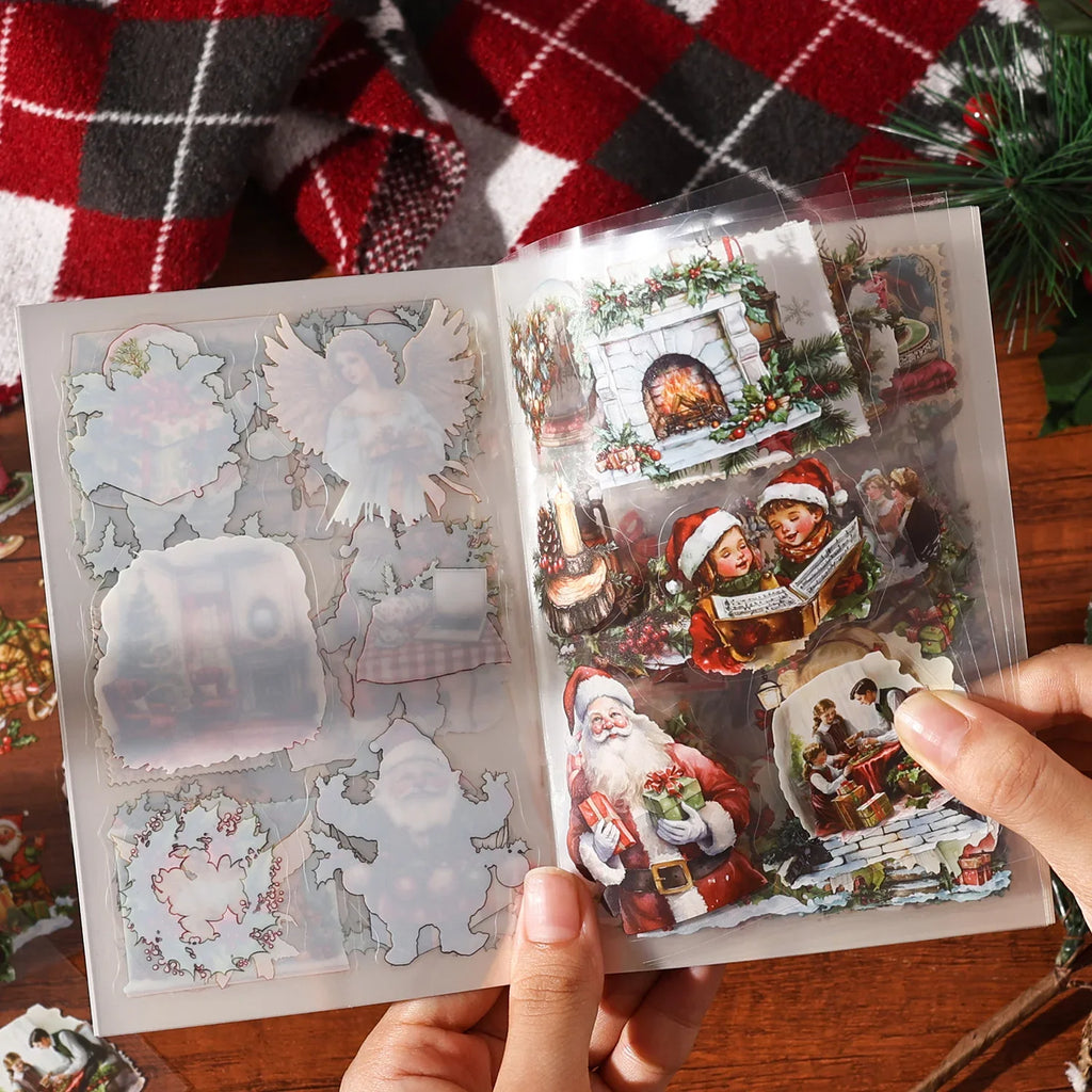 Christmas Washi PET Sticker Book – 20 & 40 Sheet Sets Christmas Sticker Book Qme