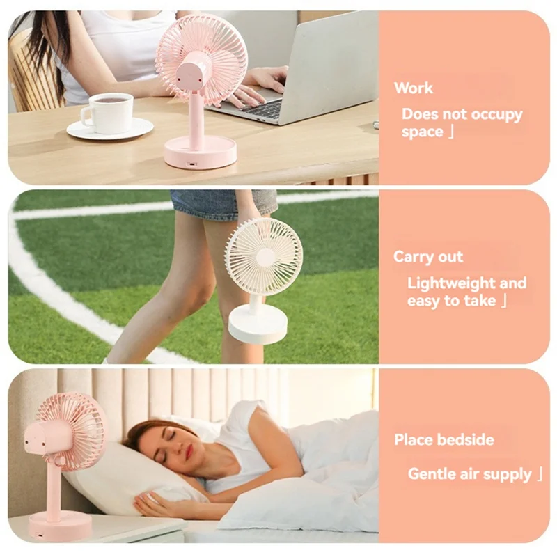 MiLESEEY B15C USB Rechargeable Portable Mini Fan Portable Mini Fan Qst