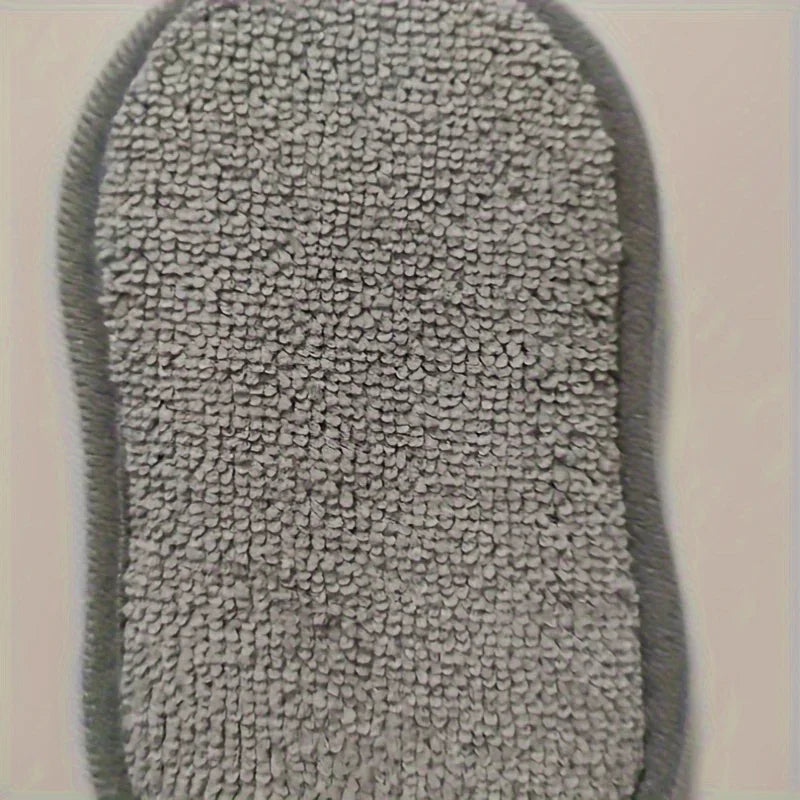 Double-Sided Silver Wire Sponge Block – Reusable Kitchen Scrubber Kitchen Sponge Scrubber Qme
