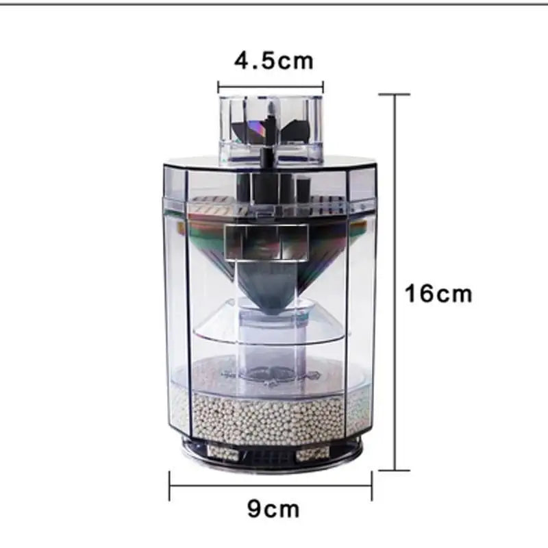 Pneumatic Fish Tank Filter 3-Blade Wheel | Aquarium Water Purifier Aquarium Filter Qst