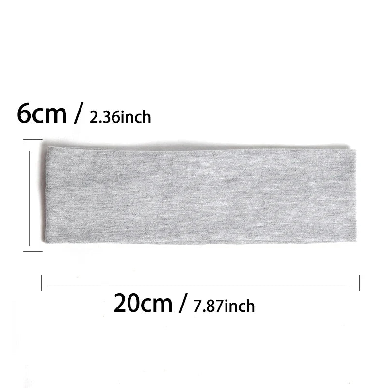 3-Pack Elastic Sport Sweatband Headbands for Men & Women Sport Headband Set Qme