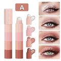 Eyeshadow Pencil Velvet Matte Shimmer Highlight – 4 Shades Eyeshadow Pencil Qme Set of 4pcs A