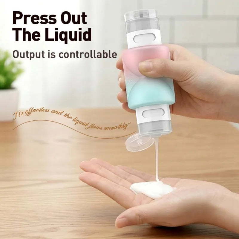 Silicone Travel Dispenser Bottle – Leak-Proof & TSA Approved Travel Dispenser Bottle Qme