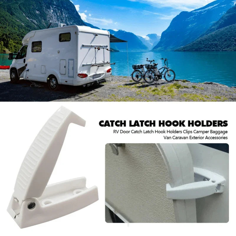 Single RV Door Latch – Sturdy Hook Catch for Campers & Travel RV Door Latch Qme