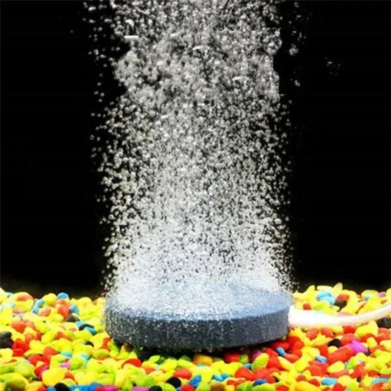 Air Bubble Stone Disk Aquarium Aerator 40mm – Hydroponic Oxygen Aquarium Air Stone Qme