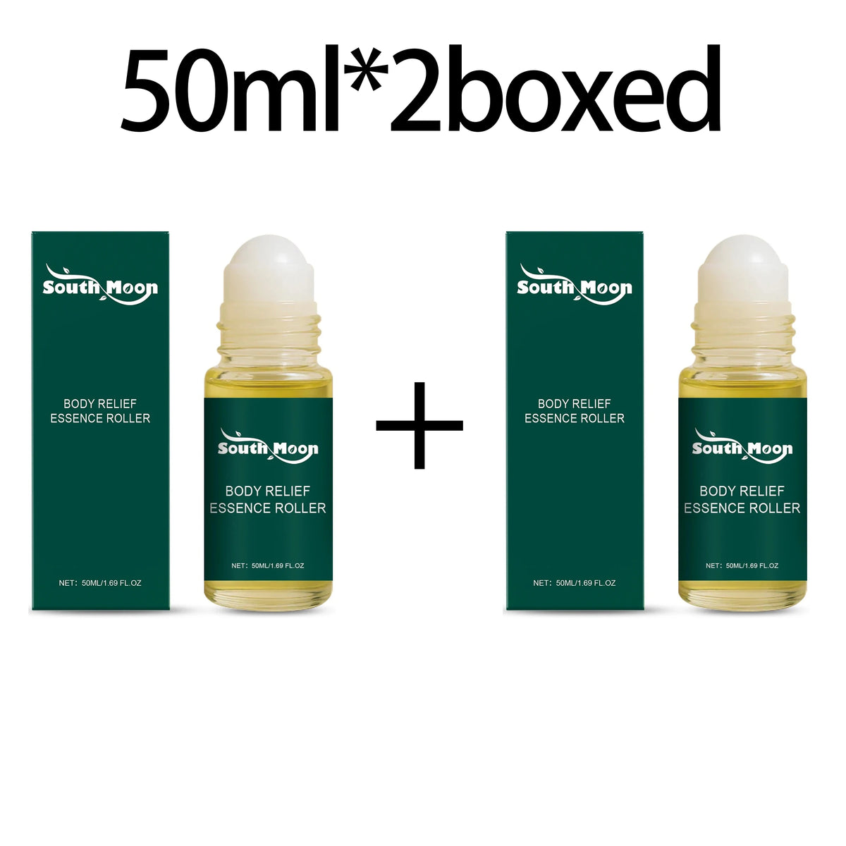South Moon Herbal Roll-On Massage Oil – Cooling Body Care 50ML Roll-On Massage Oil Qst 50ml boxed X 2pcs