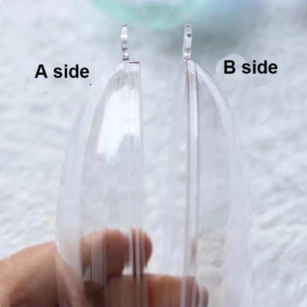 Transparent Fillable Christmas Balls – DIY Ornaments 10 Pack Christmas Ornaments Qme