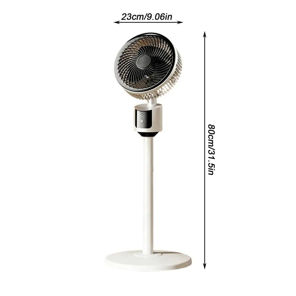 Heavy Duty Quiet Air Circulation Fan – Bedroom, Office & Dorm Air Circulation Fan Qme White