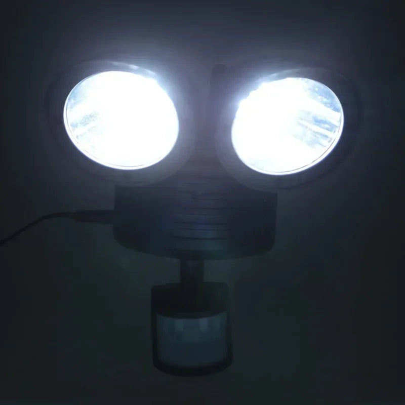 Solar Motion Sensor Outdoor Security Spotlight | Garden Floodlight Solar Security Spotlight Qme