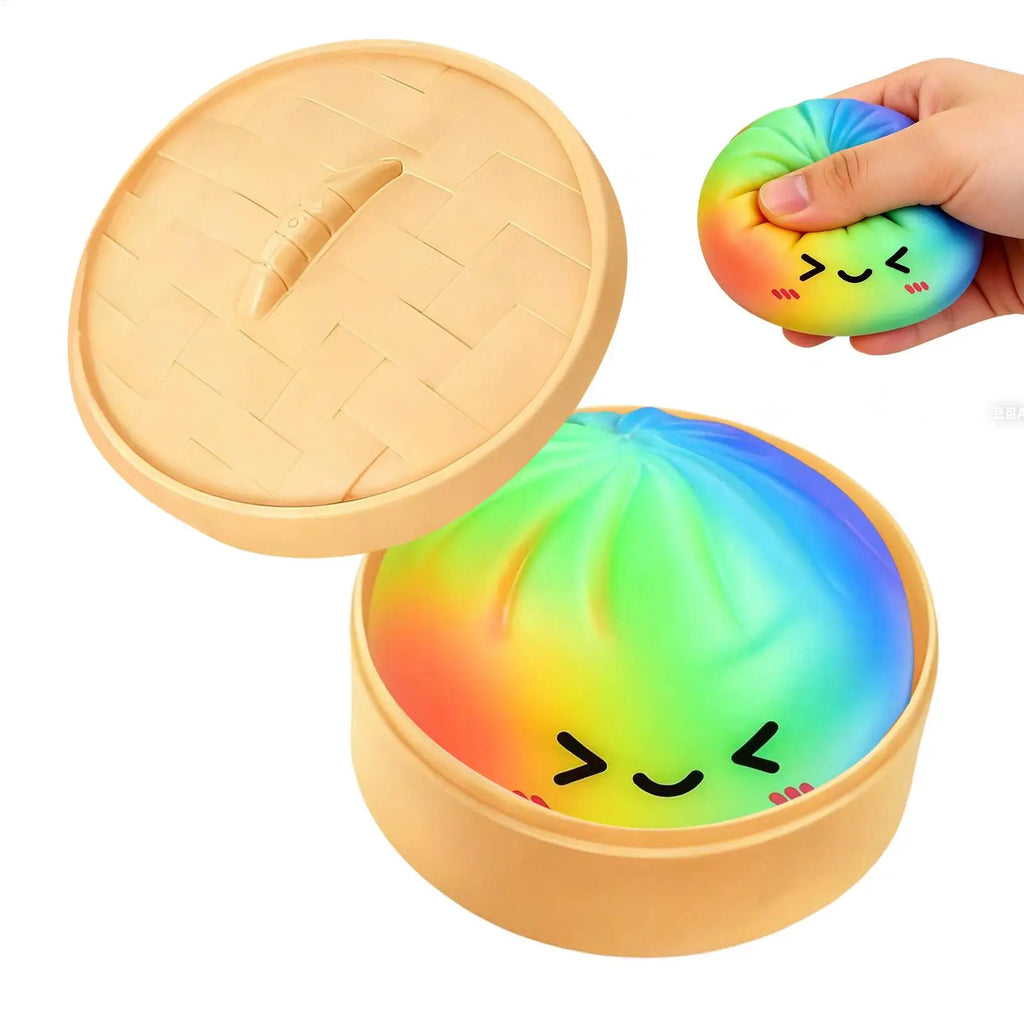 Squeeze Dumpling Toy – Fun Squishy Gift for Kids & Adults Novelty Squeeze Toy Qme
