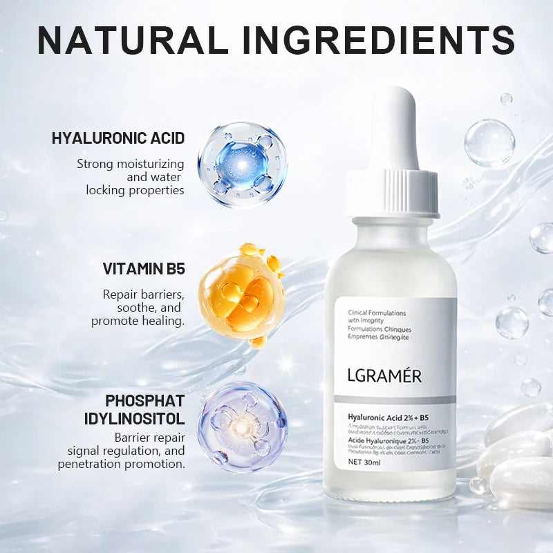 2% Hyaluronic Acid + B5 Serum with Ceramide 30ml Face Essence Face Serum Qst