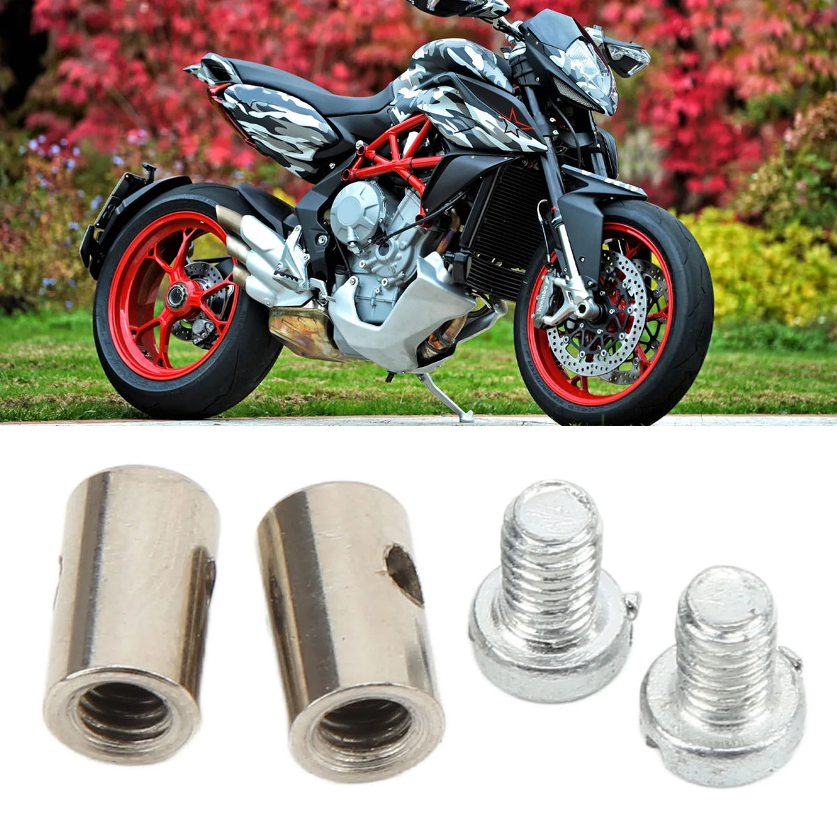 6mm Solderless Cable Nipples – Bike Brake & Throttle End Cable Nipple Connector Qst