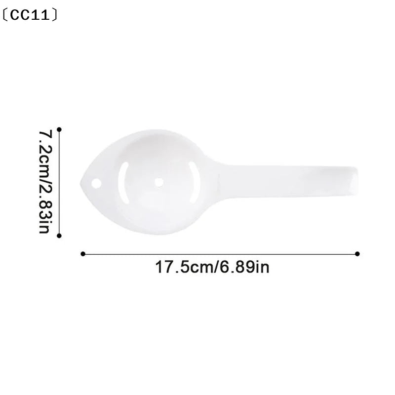 Extended Handle Egg White Separator & Yolk Filter Tool Egg Separator Tool Qme