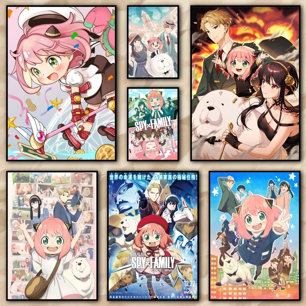 Spy x Family Anya HD Canvas Poster – Anime Wall Art Decor Anime Canvas Poster Qst