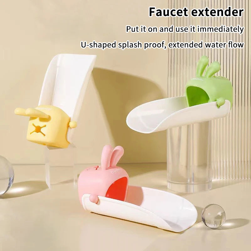 Rabbit Faucet Extender for Kids – Cartoon Tap Extension Faucet Extender Qst