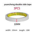 10M Ultra-Thin Double Sided Tape | Strong Hand-Tearable Double Sided Tape Qme 3PCS 10M 8mm