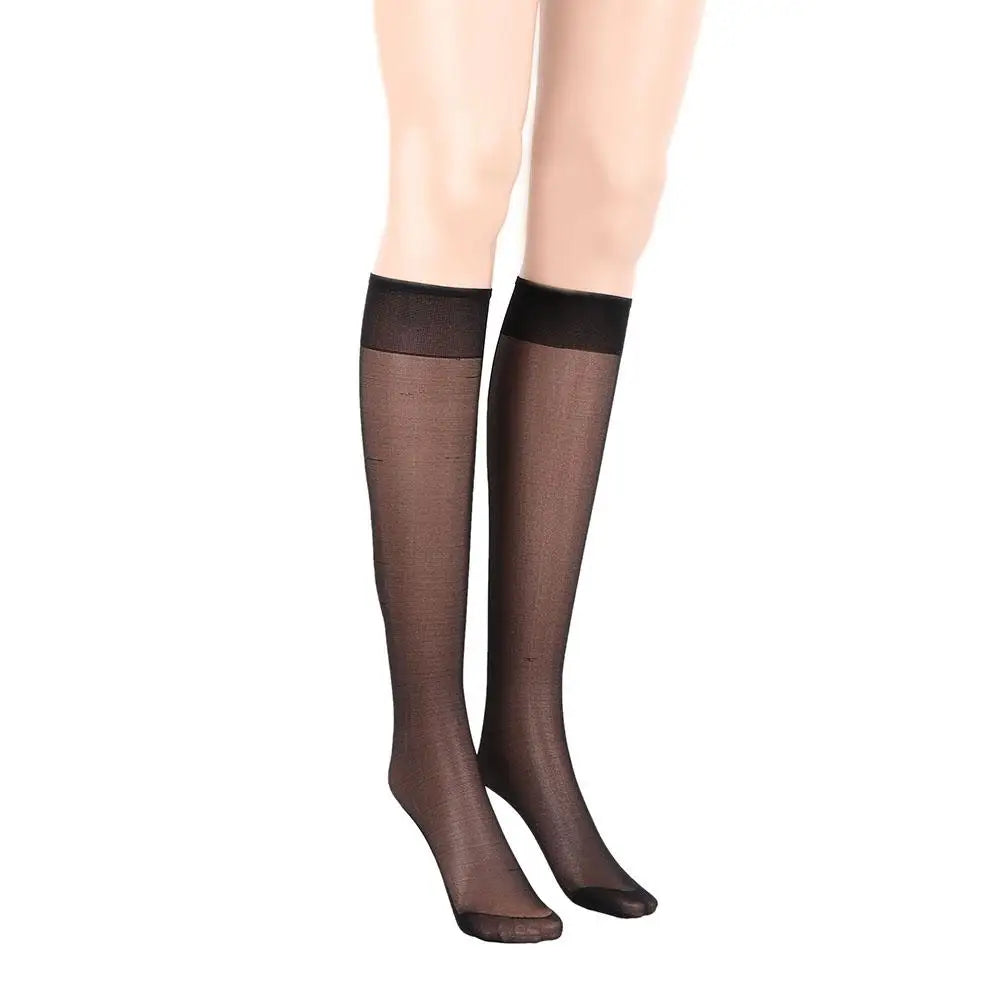 Women's Sheer Thigh High Stockings – Transparent Tights Thigh High Stockings Qme