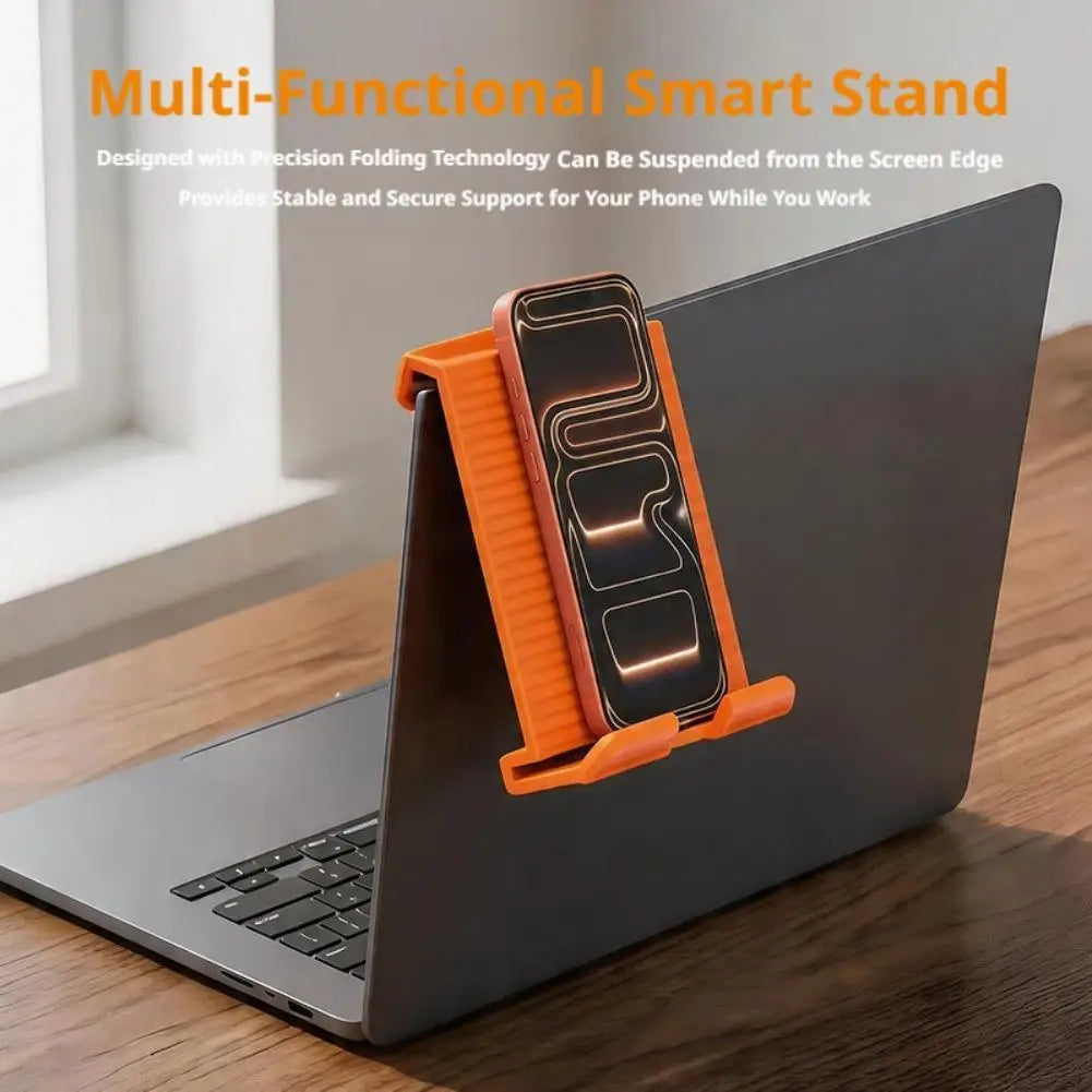 Portable Foldable Phone Stand – Flexible Silicone Desk Holder Phone & Tablet Stand Qme