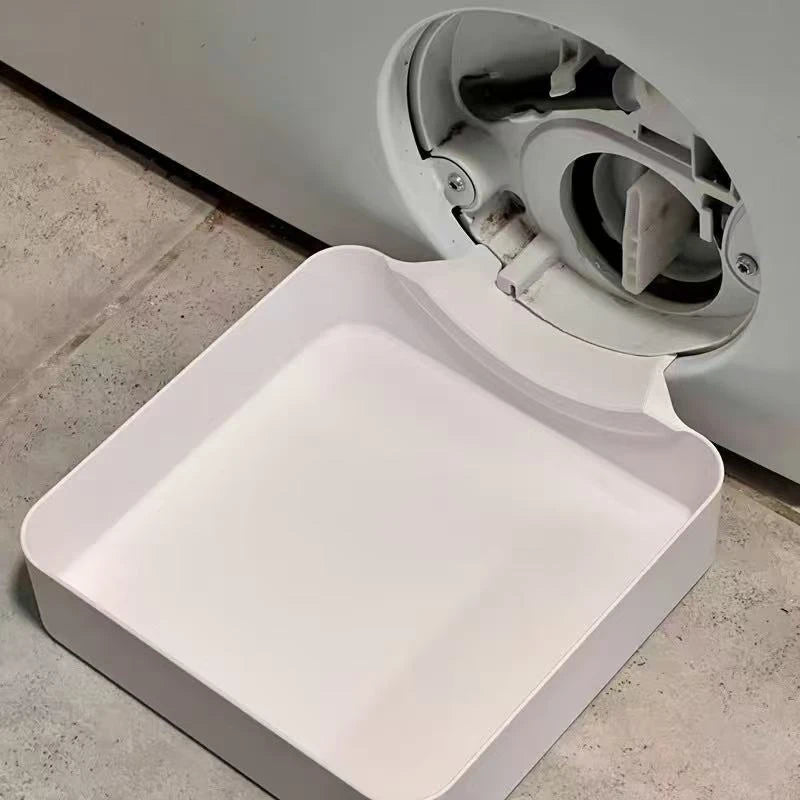 Washing Machine Drain Tray – Lint Filter & Leak-Proof Drip Box Washing Machine Tray Qst