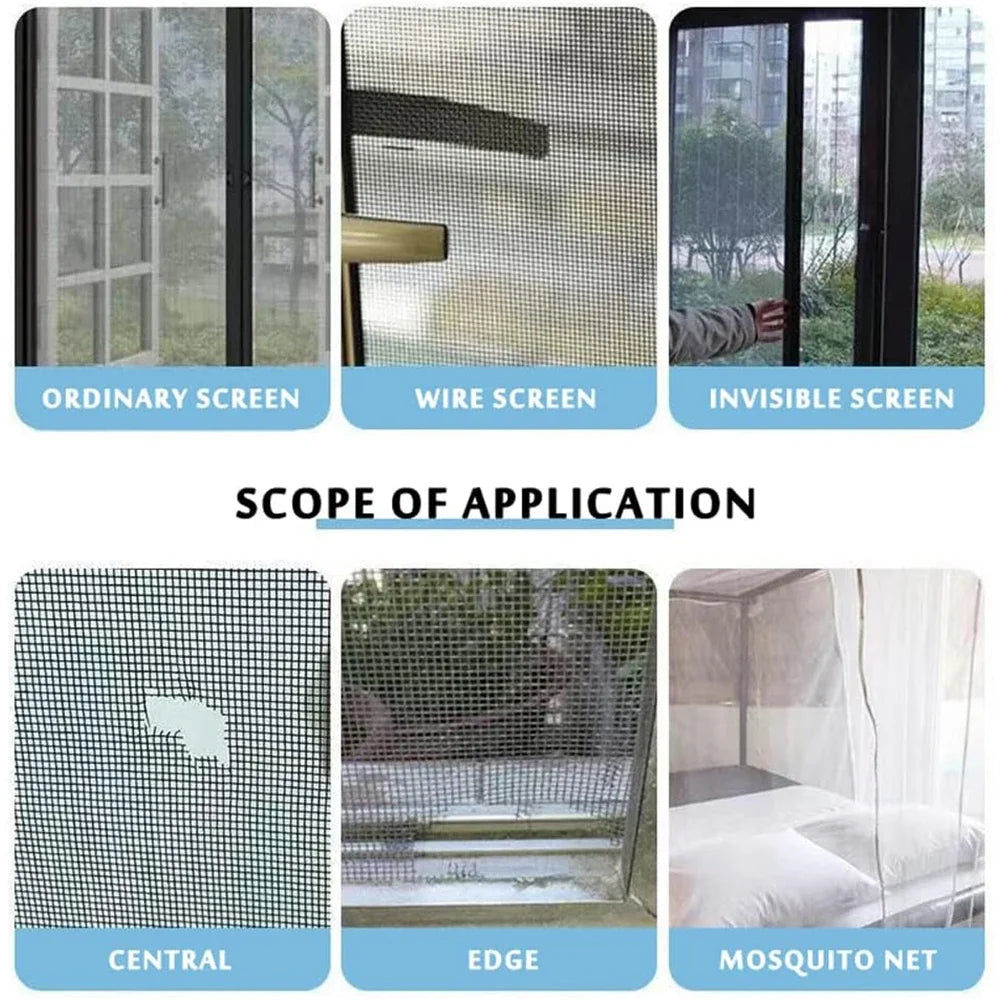 2M Waterproof Window & Door Screen Repair Tape – Fiberglass Screen Repair Tape Qme