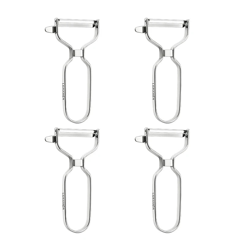 Y Stainless Steel Fruit & Vegetable Peeler – 90° Swivel Blade Vegetable Peeler Qst small size-4pcs