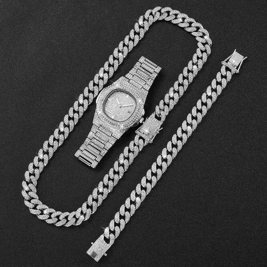 Men's Quartz Sport Watch | Stainless Steel & Calendar Men's Quartz Watch Qme WHITE
