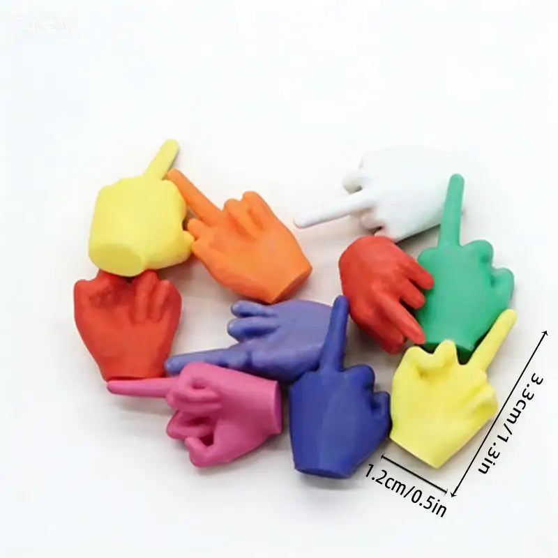 3D Finger Gesture Figurines – Modern Hand Sculpture Decor Decorative Figurine Set Qst
