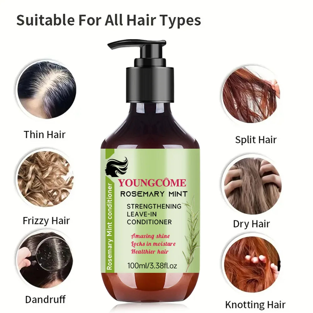 YOUNGCOME Rosemary Mint Hair Conditioner – Hydrate & Shine Hair Conditioner Qst
