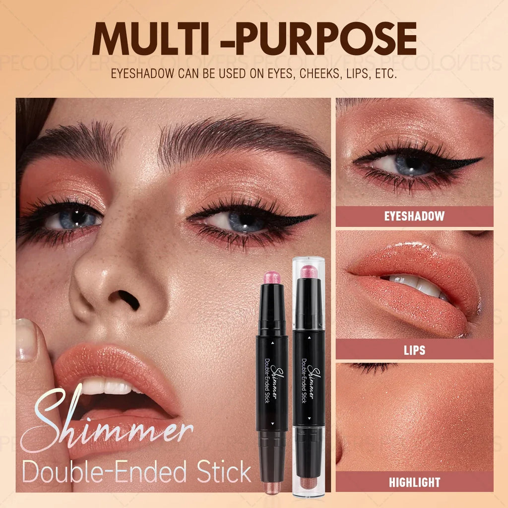 Double-Ended Eyeshadow Stick & Eye Highlighter | 6 Colors Eyeshadow Stick Qme