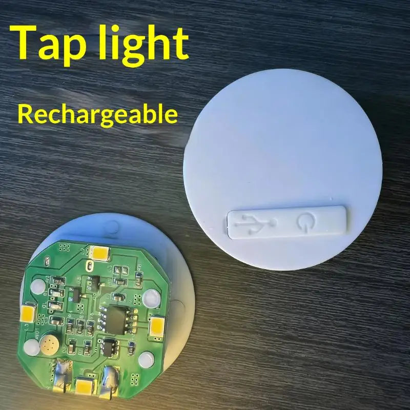 Sound Control Rechargeable LED Night Lamp | Tap-On 38mm LED Night Lamp Qme