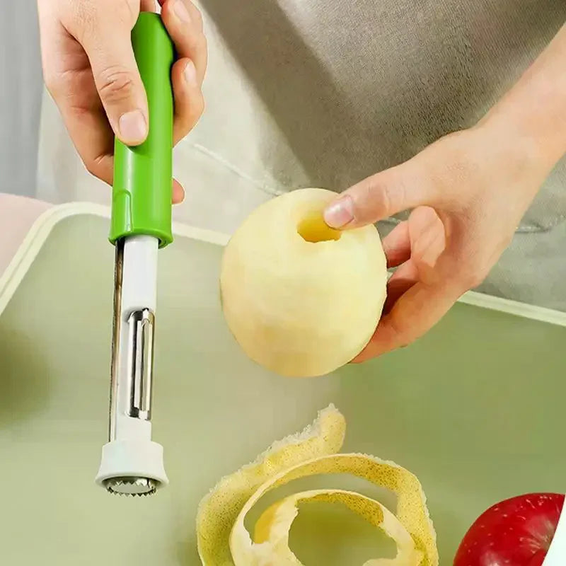 Stainless Steel Rust-Proof Fruit Peeler & Corer – Anti-Slip Fruit Peeler & Corer Qme