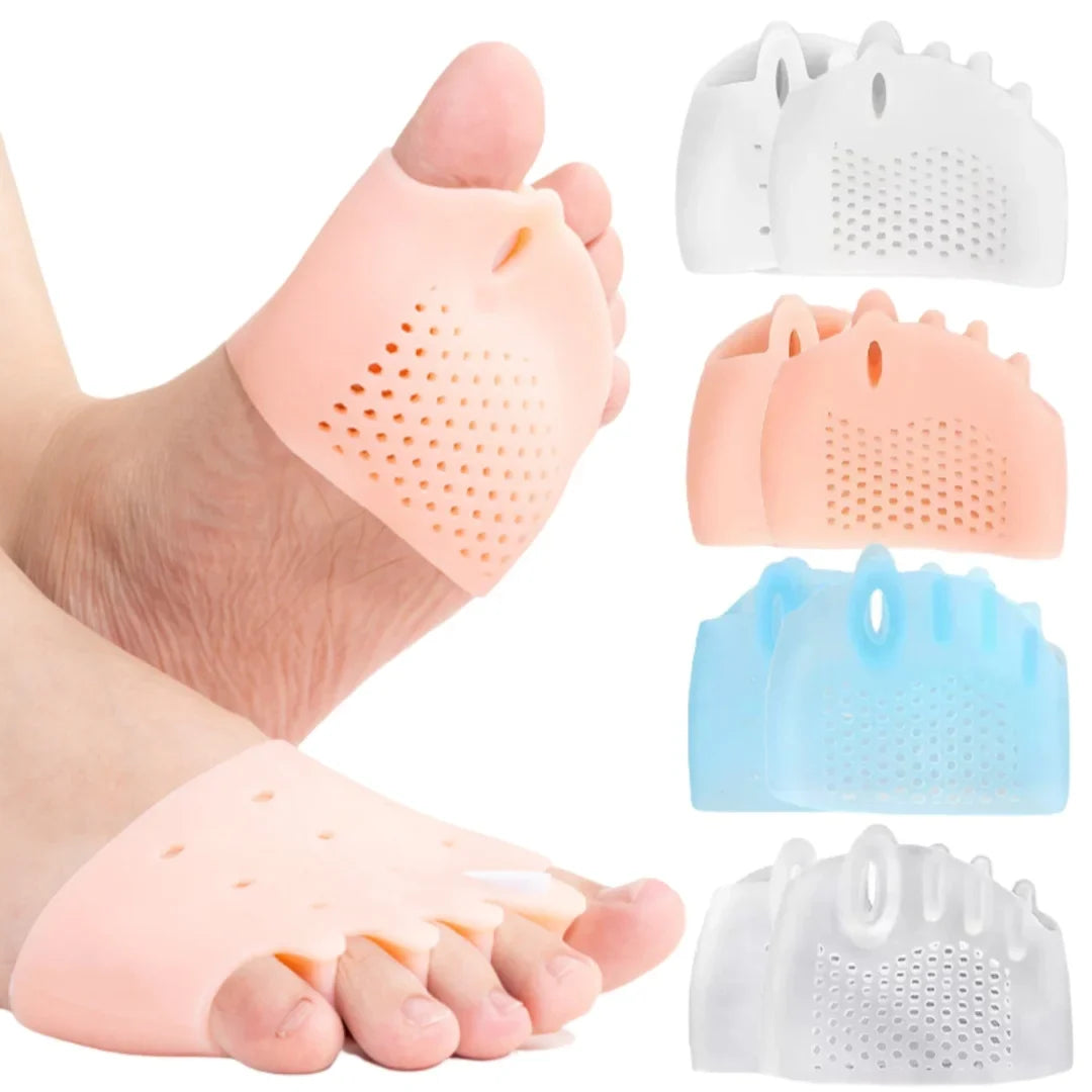 Honeycomb Forefoot Pad & Toe Separator 5-Hole | 1 Pair Forefoot Toe Pad Qme