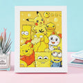 Kuromi Hello Kitty Diamond Painting Kit with Frame | DIY Craft Diamond Painting Kit Qme 33